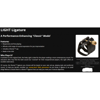 Rovner Home - Products Ligatures All Ligatures-Classic Models -LIGHT Ligature